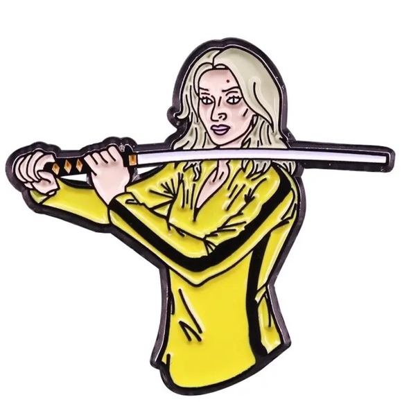 Accessories - Kill Bill, Uma Thurman Enamel Pin Directed By Quentin Tarantino Enamel Pin